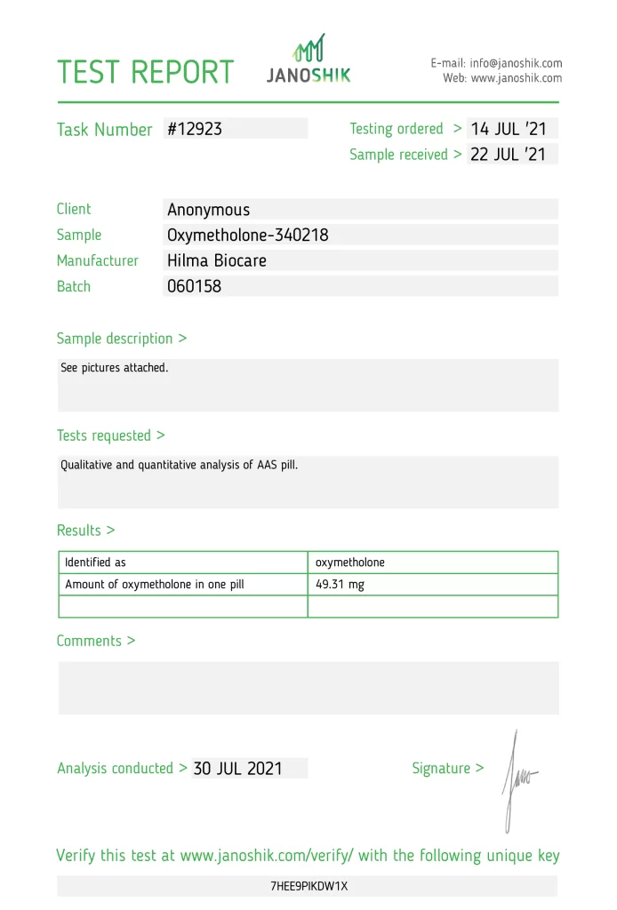 Oxymetholon Hilma Biocare - Image 2